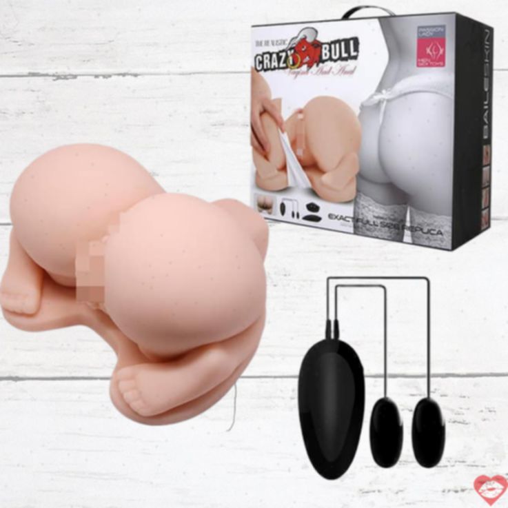 Baile Crazy Bull Masturbator 2 Lỗ Rung Thật 21cm