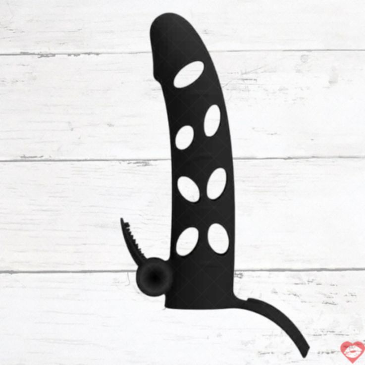 Pretty Love Nasadka Rung Kích Thích - Siêu Mềm 15cm Đen Huyền Bí