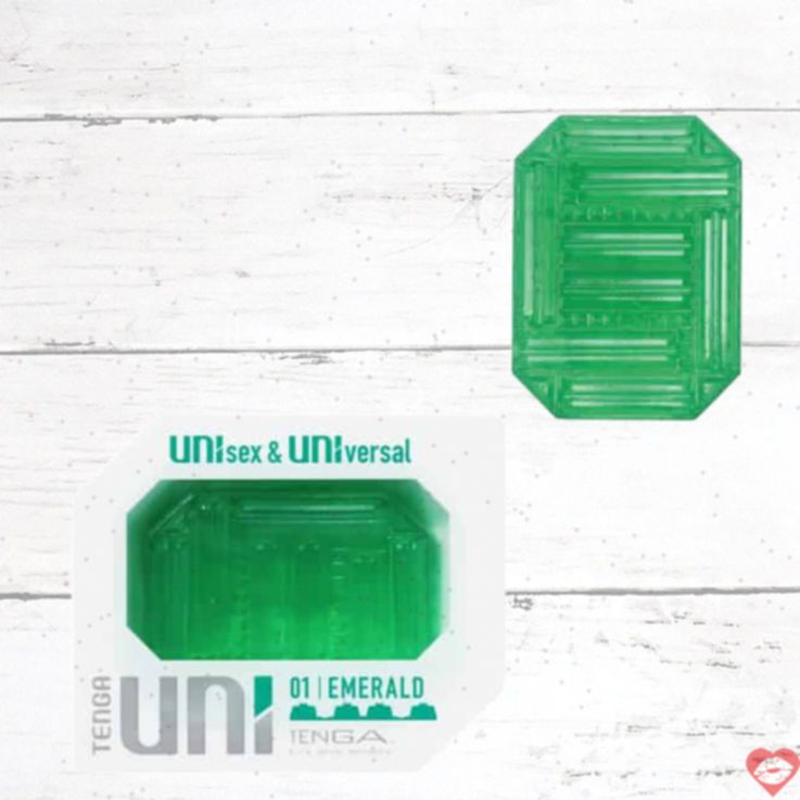 Tenga Uni 01 Emerald Xanh 2in1 Cặp Đôi Masturbator