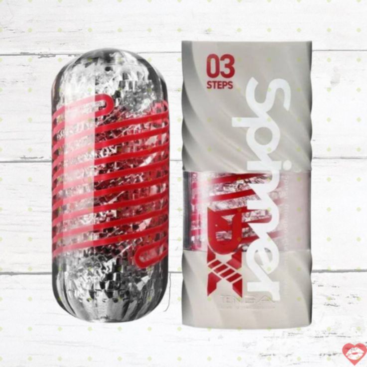 Masturbator Tenga Spinner DX 03 đỏ xoay 3 cấp