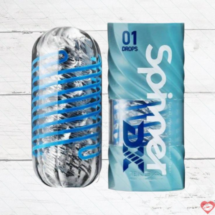 Tenga Spinner DX Drops Xanh 5.8cm Quay Siêu