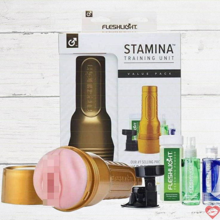 Fleshlight Stamina Set Onahole Giá Đỡ Lube Hoàn Chỉnh