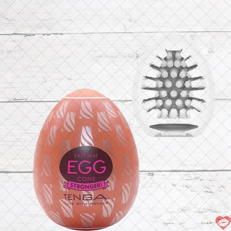 Tenga Egg Hard-Boiled Cone Trứng Trắng 7cm Siêu Bo