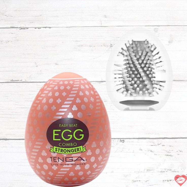 Tenga Egg Hard-Boiled Combo Trắng 7cm Siêu Chặt Mịn
