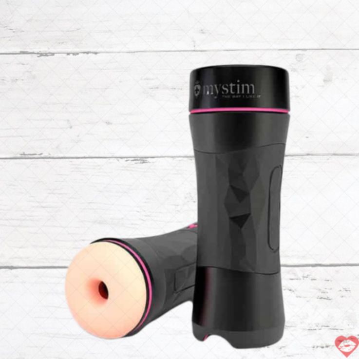 Masturbator Mystim Oh Push Me Donut Đen TPE 8.4cm Thực Tế