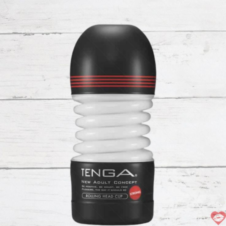 Tenga Rolling Head Cup Strong Đen 15.5cm Siêu Mạnh