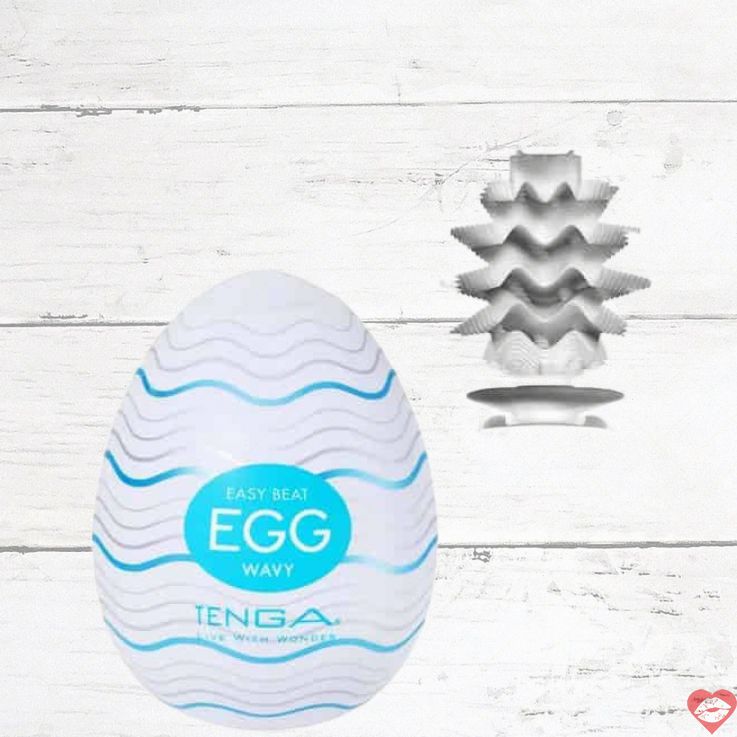 Tenga Egg Wavy Trắng Sóng Siêu Mềm Nhỏ Giọt Thỏa Mãn