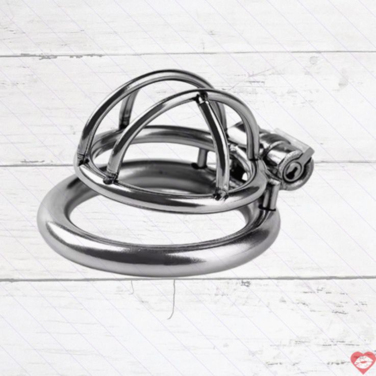 MT mini chastity lock 50mm bạc khóa kín đáo