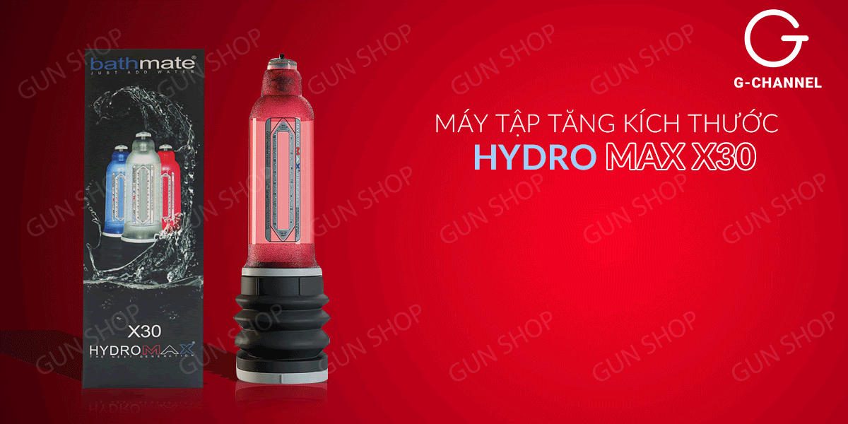  Bảng giá Máy tập tăng kích thước dương vật dùng áp suất nước - Hydromax X30 giá tốt