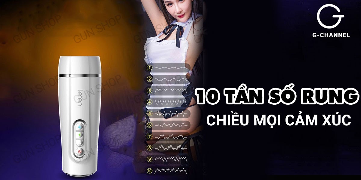  Đánh giá Âm đạo giả tự động cao cấp sạc điện - Leten Powerful Vagina Cup giá sỉ