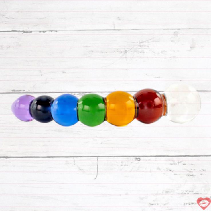 Dildo Crystal Delights Rainbow Bubble Cầu Vồng 