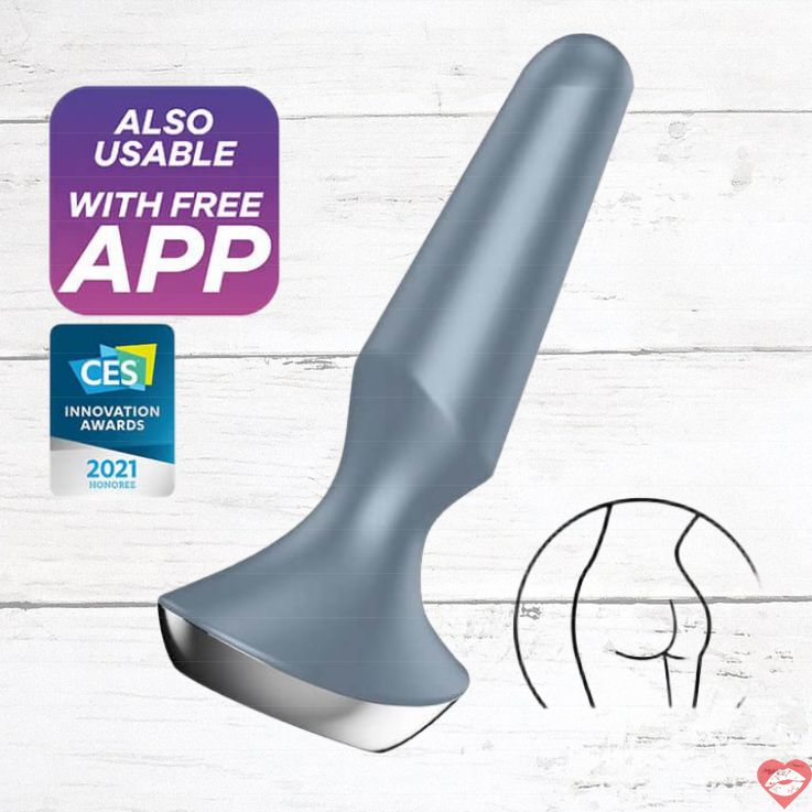 Satisfyer Plug-ilicious APP Rung Mạnh Hậu Môn 