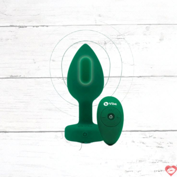 b-Vibe Jewel Plug Rung Remote Kim Cương Lộng Lẫy 