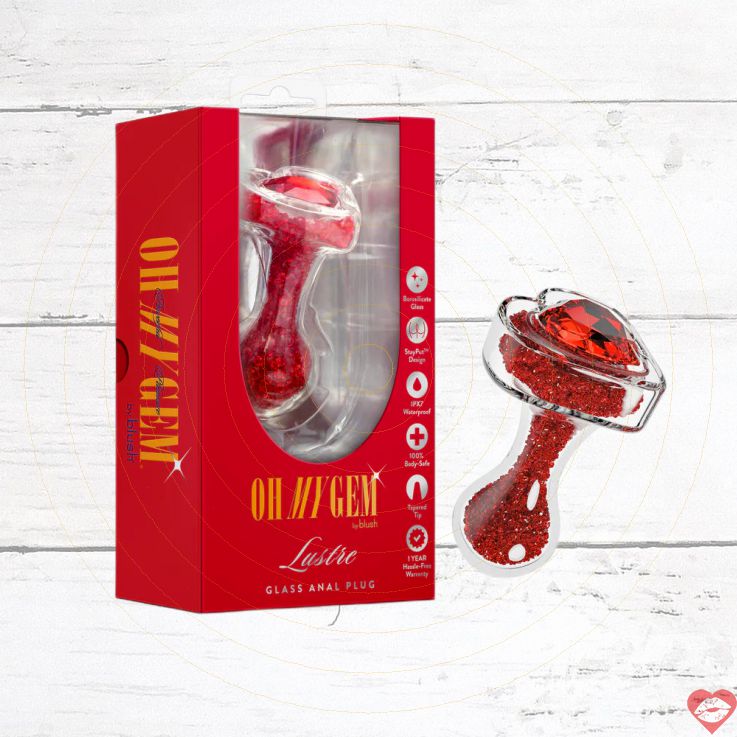 Anal Plug Oh My Gem Lustre Đỏ Ruby Nồng Cháy Sang Trọng 
