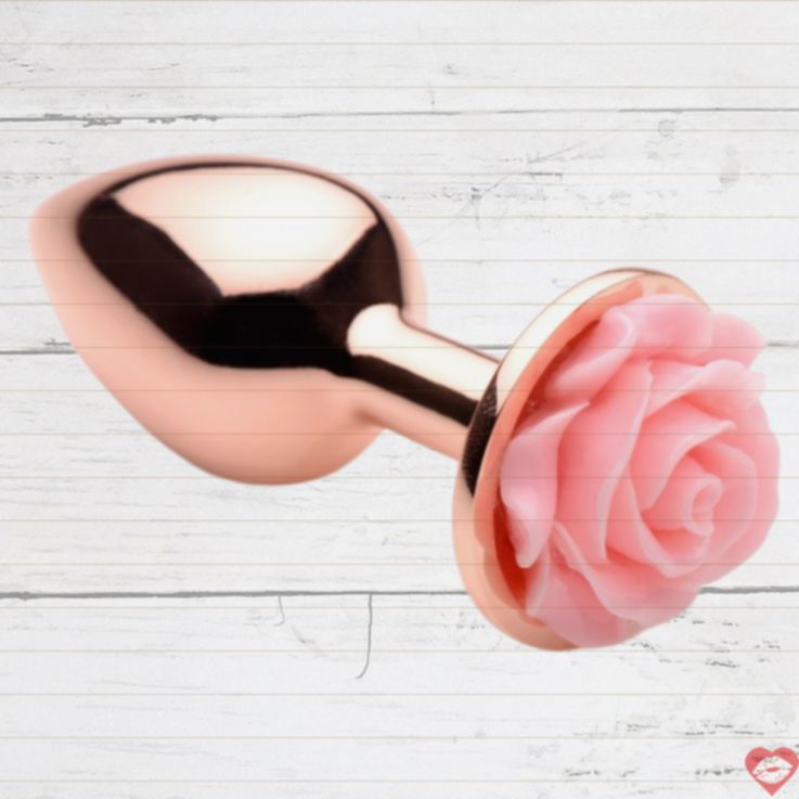 Booty Sparks Pink Rose Gold Plug - Nhôm Sang Trọng Hậu Môn 