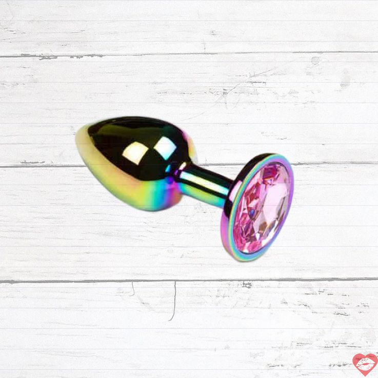 Pins Hậu Môn 7cm Đá Hồng Kim Loại Siêu Êm 
