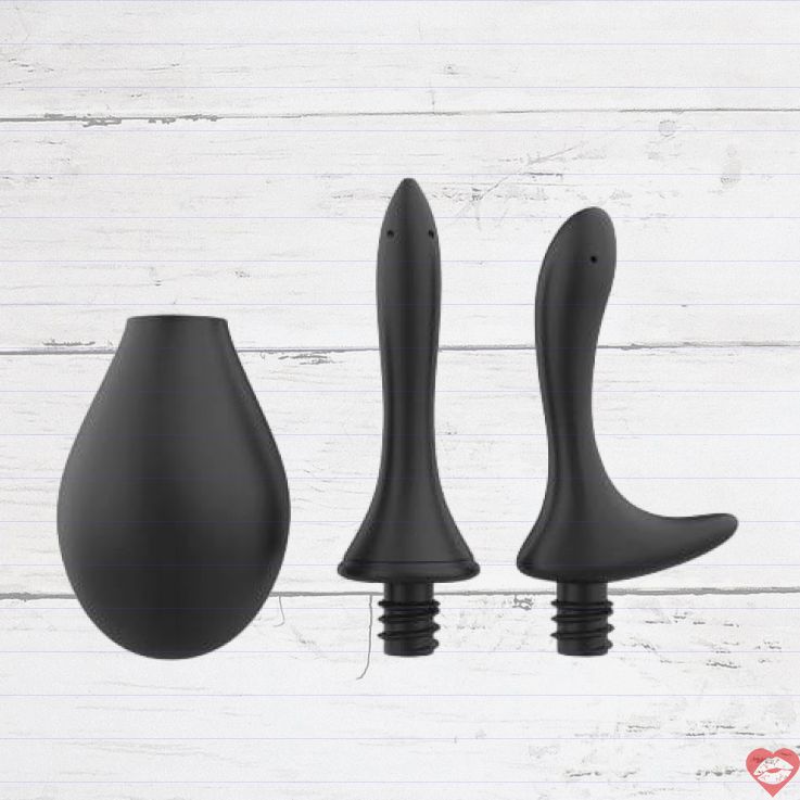 Nexus Anal Douche Đen 260ml 2 Nút Vệ Sinh Sạch Bong