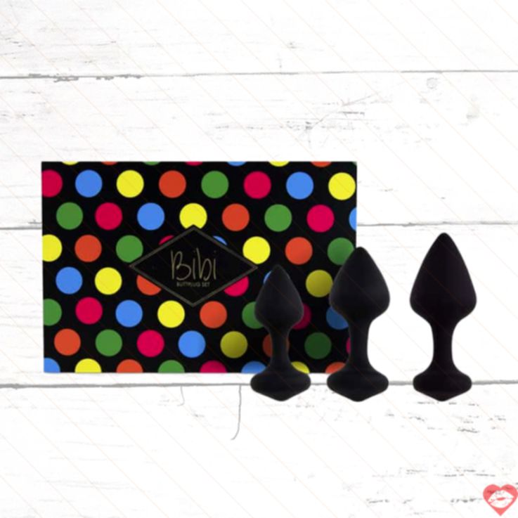 FeelzToys Bibi Anal Plug Set Đen Tăng Dần Siêu Hiệu