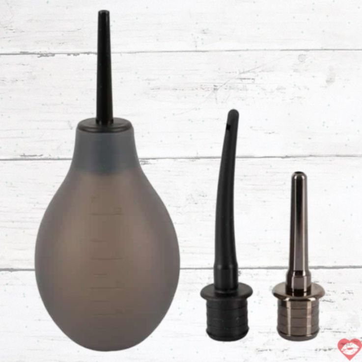 Rebel Anal Douche 3 Đầu Đen Kim Loại Siêu Sạch