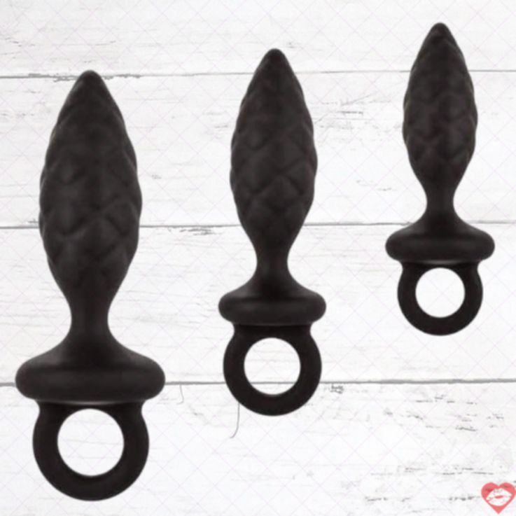 Calexotics Probe Kit Bộ 3 Anal Plug Đen Tăng Dần