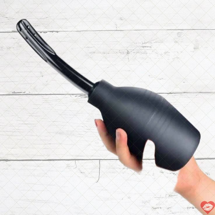 Đu Đa Ga Ga Anal Douche Đen PVC Dễ Làm Sạch