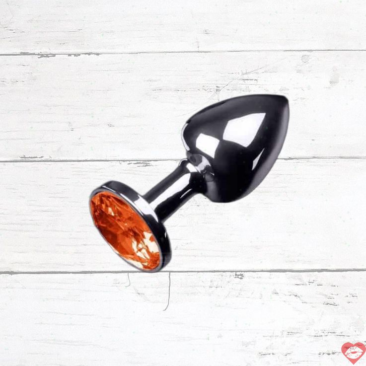 Plug Crystal Cam 3cm Kim Loại Sang Trọng Kích Thích Điên Cuồng 