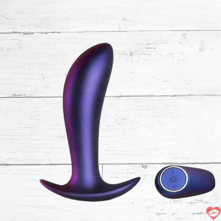 Uranus Hueman Plug Đít Tím Remote Vib 3.2cm Prostate Vui Sướng 