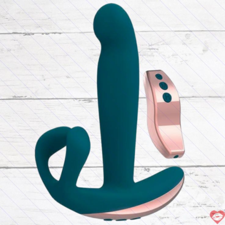 Hunter Prostate Rung Nóng Xanh Remote Xa