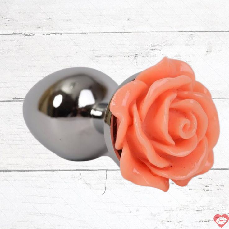 4Sexpdream Plug Cam Hồng Kim Loại 7cm Hoa Hồng Hot 
