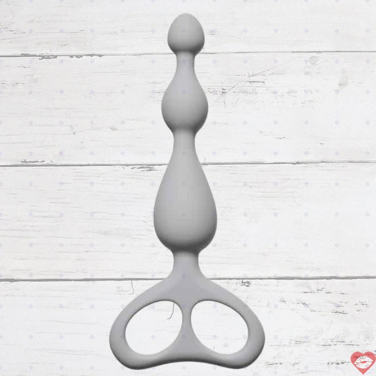 Chuỗi Hạt Anal Lola Games Xám Siêu Mềm Chuẩn Bị Anus