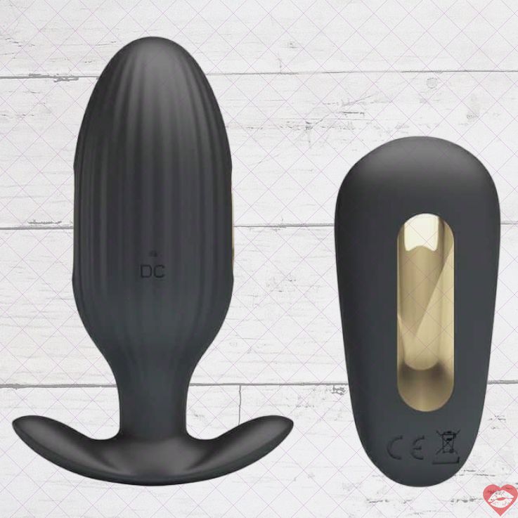 Pretty Love Royal Shock Anal Plug Đen Điện Giật