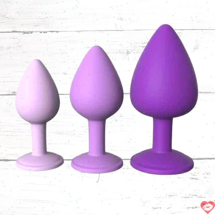 Pipedream Gems Plug Tím Set Đá Quý Đẳng Cấp 