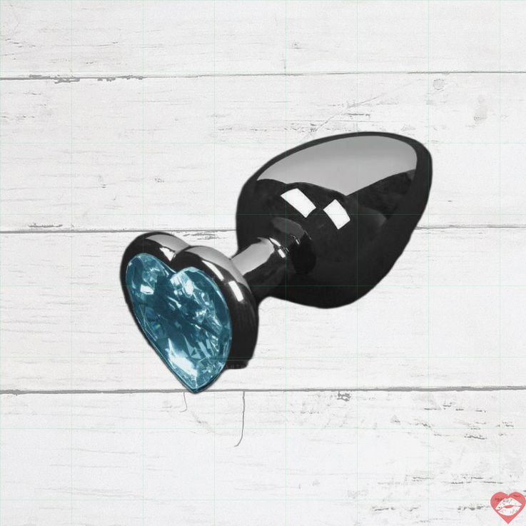 Butt Plug Kim Loại Crystal Tim Xanh 6cm Beginner Tinh Tế 