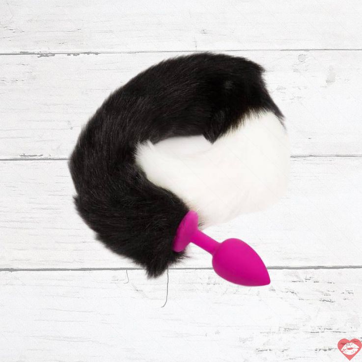 Plug Đuôi Cáo Hồng 6cm Pu Xù Thú Cưng Dâm Đãng 