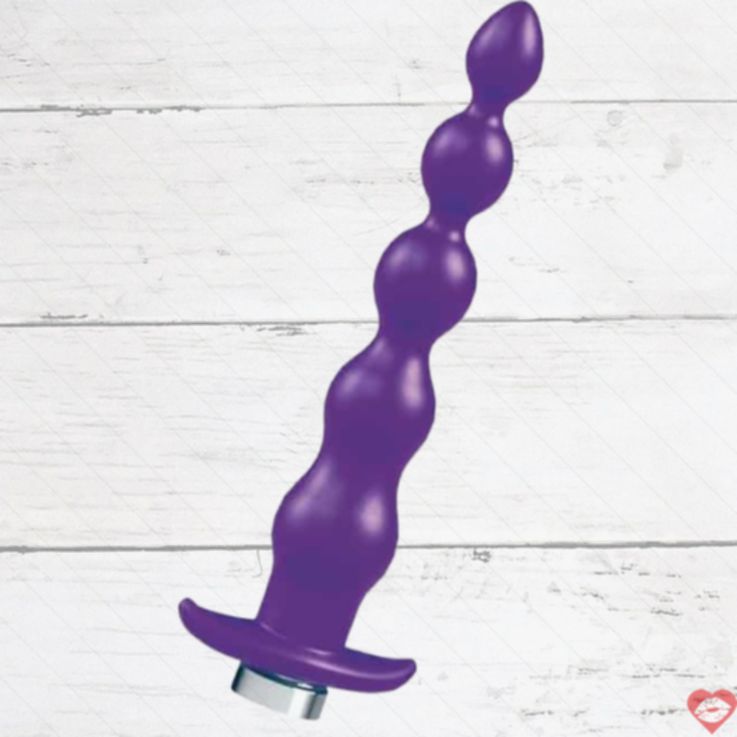 VeDO Quaker Anal Beads Rung Tím 21cm Siêu Mịn