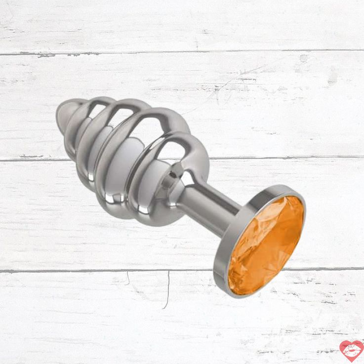 Silver Spiral Plug Hậu Môn Cam Xoắn 2.9cm 