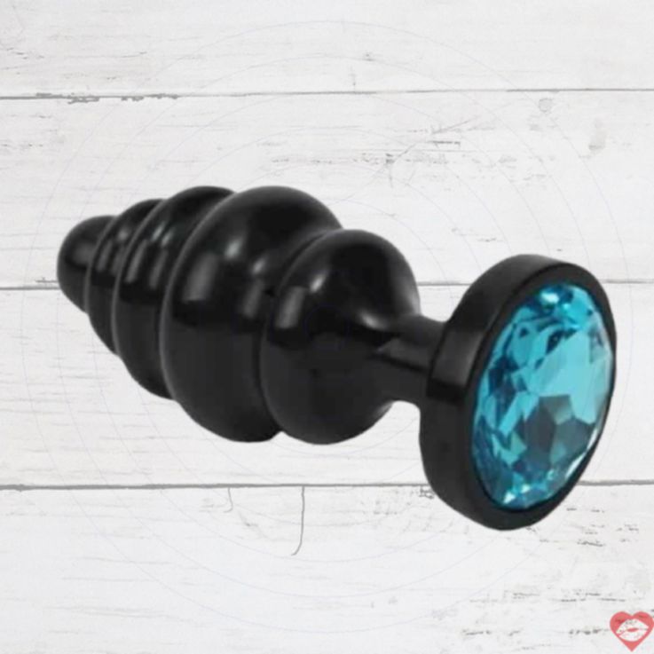 Nút Đít Rỗng 8.2cm Kim Loại – Kim Cương Xanh Lấp Lánh! 