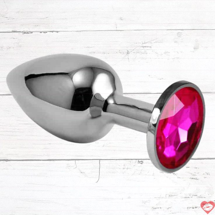 LoveToys Butt Plug S Pha Lê Hồng Bạc 3cm