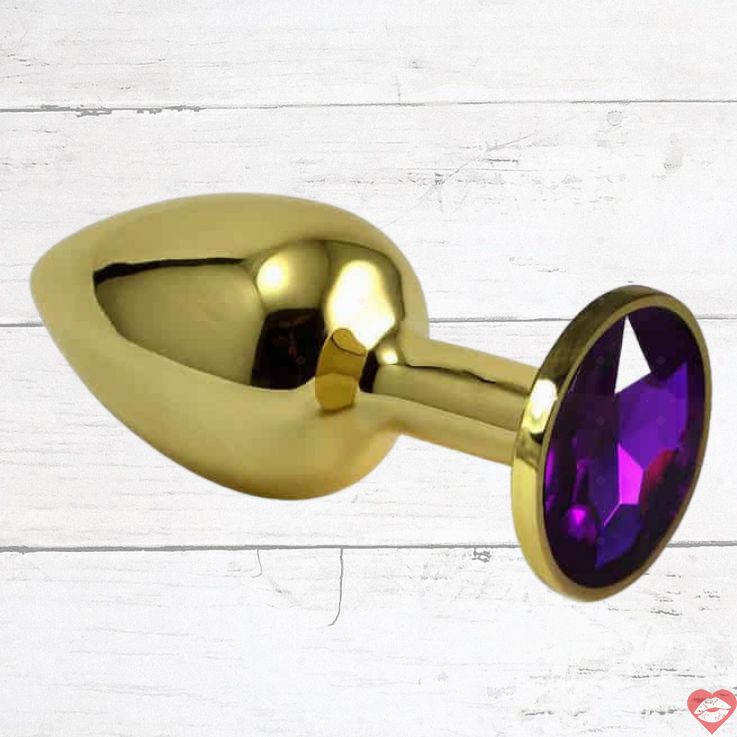 LoveToys Kristal phích đít S tím vàng beginner 