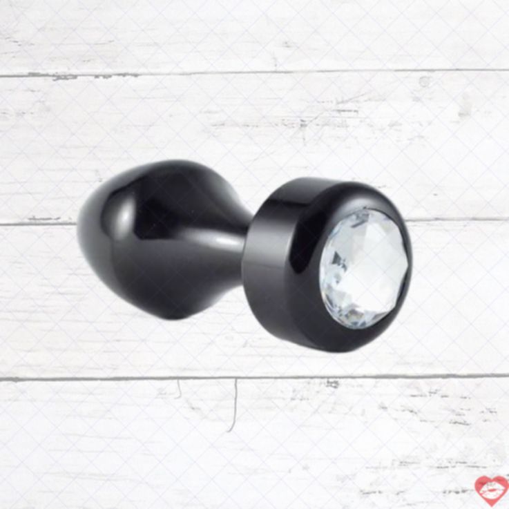 Plug Anal LoveToys Kim Loại Đen Kim Cương