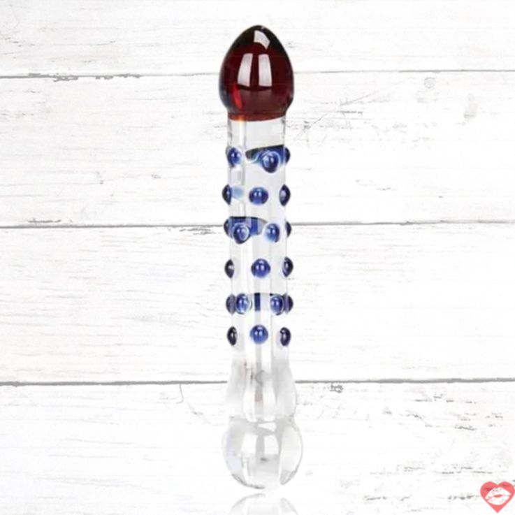 Erotic Fantasy Glass Double Head Dots 20cm