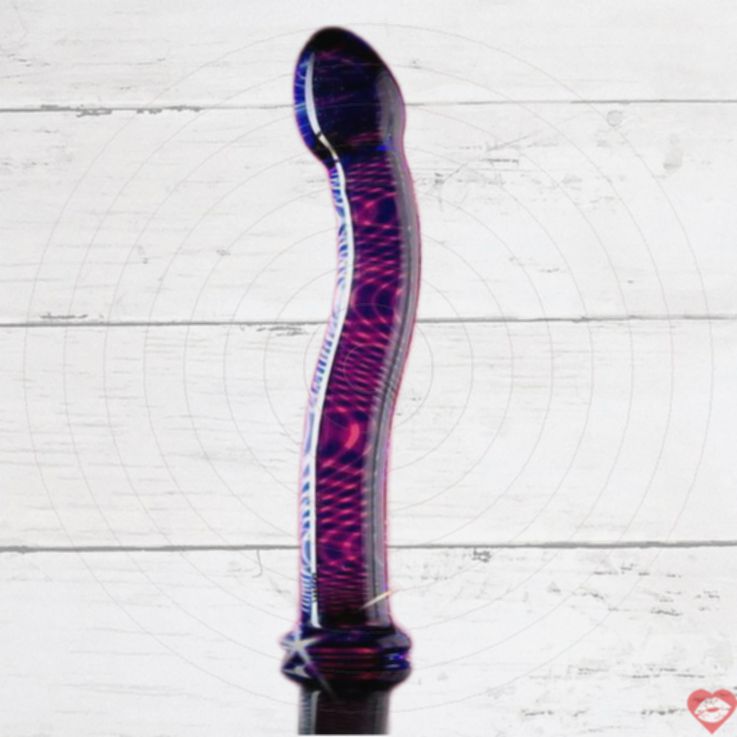Sexus Glass Dildo Cong Xanh 19cm Thủy Tinh An Toàn 