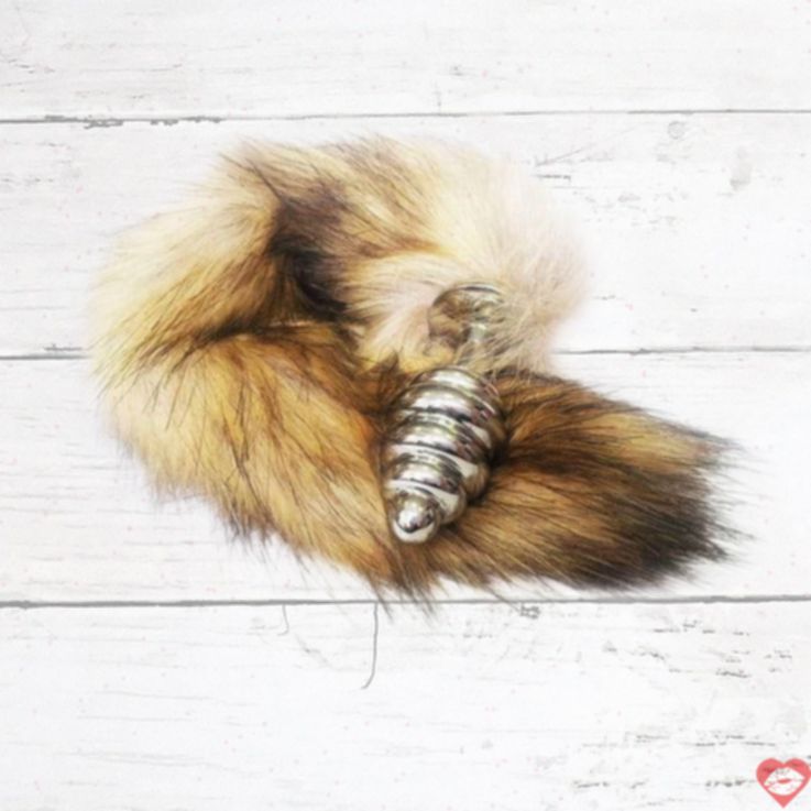 LoveToys Đít Đuôi Sói Bạc Kim Loại Thật