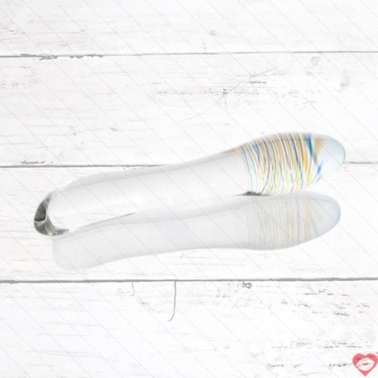 Sexus Glass Dildo Hai Đầu Trong Suốt 20cm Linh Hoạt