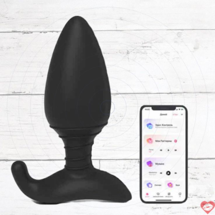 Lovense Hush M Nút Đít Rung App Đen 12.1cm Mạnh