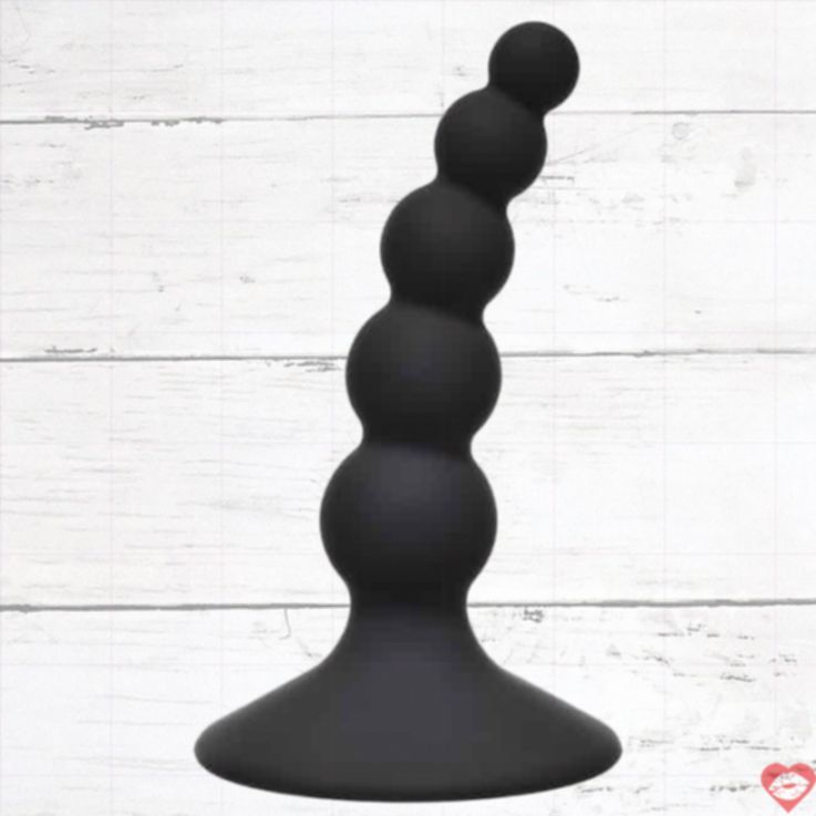 Lola Games Ribbed Plug Đen Lần Đầu 10.5cm