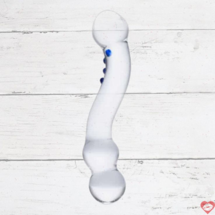 Glas Curved G-spot kích thích thủy tinh cong 15cm trong