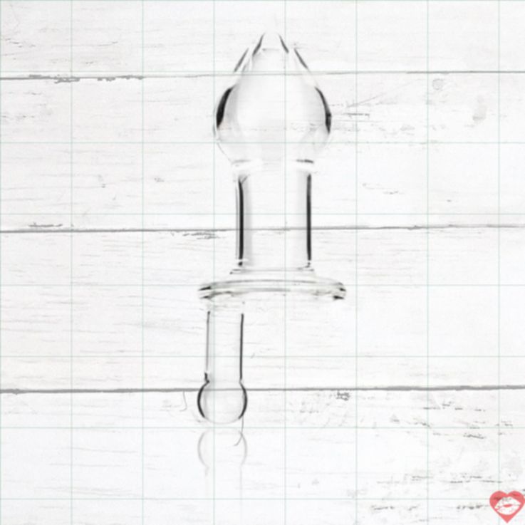 Plug Anal Glas Thủy Tinh Trong 12cm Lấp Lánh Kích Thích Tột Độ