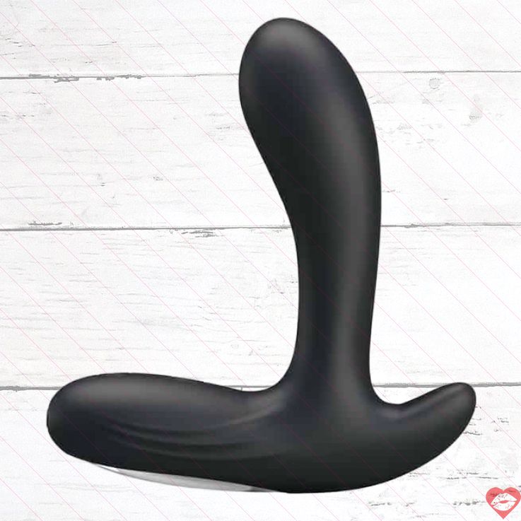 Vibro prostate Pretty Love Backie đen silicone 10cm mạnh