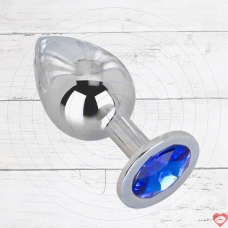 Erotic Fantasy High Sky Anal Plug Bạc Tinh Thể Lớn